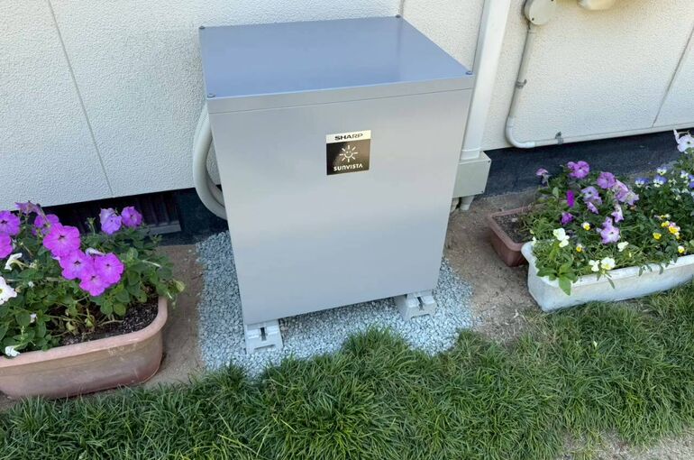    浅口市でシャープ蓄電池と三菱エコキュートの工事を行いました   