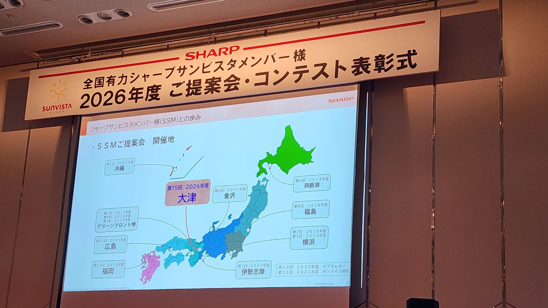 シャープサンビスタメンバー表彰式